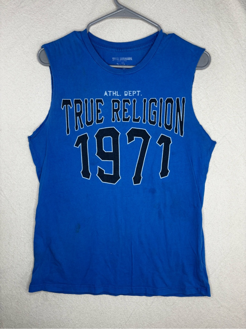 True religion athl dept 1977 sleeveless shirt